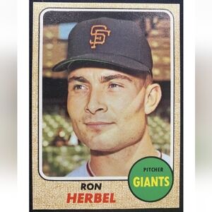 1968 Topps Baseball Ron Herbel #333 NMMT+